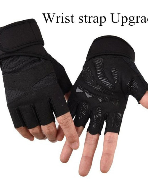 Load image into Gallery viewer, Women Cycling Sports Gloves Highway Mountain Bike Bicycle Thickening Anti-slip Shockproof Gel Pad Bicycle MTB Half Finger Glove
