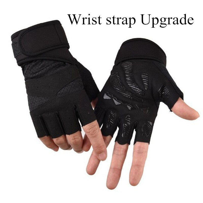 Women Cycling Sports Gloves Highway Mountain Bike Bicycle Thickening Anti-slip Shockproof Gel Pad Bicycle MTB Half Finger Glove