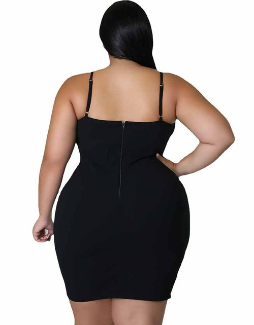 Load image into Gallery viewer, Dress Backless Women Spaghetti Strap Sexy Short Dress Black Diamonds Plus Size Dresses Wholesale Bulk Dropshipping
