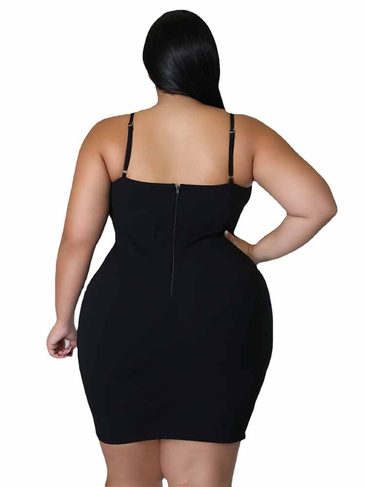 Dress Backless Women Spaghetti Strap Sexy Short Dress Black Diamonds Plus Size Dresses Wholesale Bulk Dropshipping