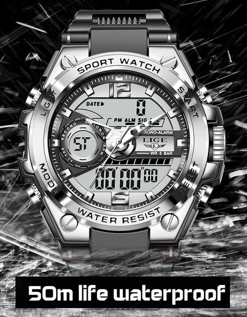 Load image into Gallery viewer, Men Military Watch Digital 50m Waterproof Wristwatch LED Quartz Clock Sport Watch Male Big Watches Men Relogios Masculino
