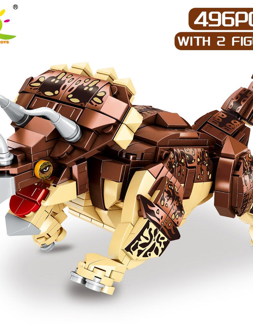 Load image into Gallery viewer, Jurassic Indominus Rex Dinosaur World Model Building Blocks City Triceratops Velociraptor Dino Park Bricks Children Toy
