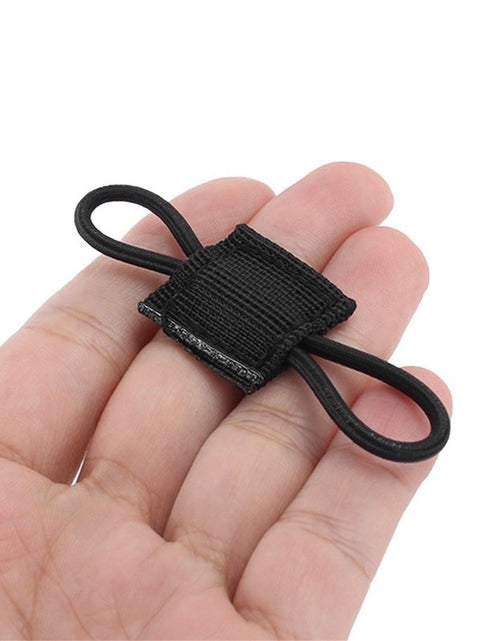 Load image into Gallery viewer, 5pcs Tactical Backpack Binding Buckles Elastic Tactical Binding Buckle Carabiner Clip Bags Clasp Cord Fix Gear Elastic Strap
