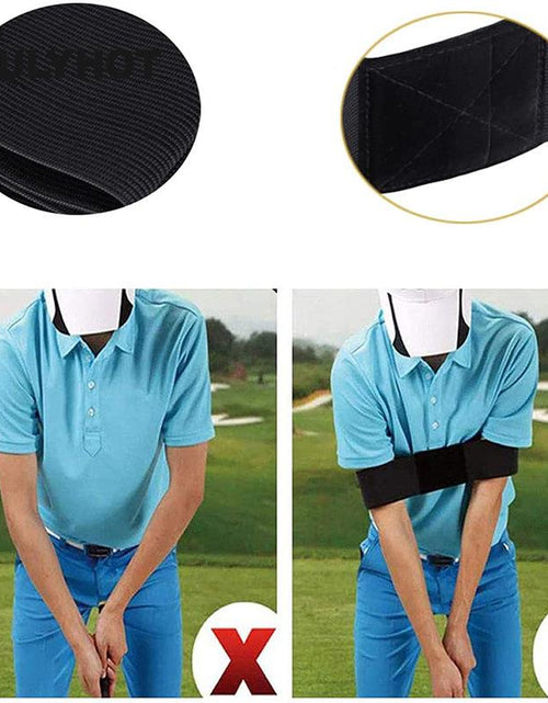 Load image into Gallery viewer, Professional Elastic Golf Swing Trainer Arm Belt Gesture Alignment Training Aid Outdoor Sports For Golf Sports Accessory
