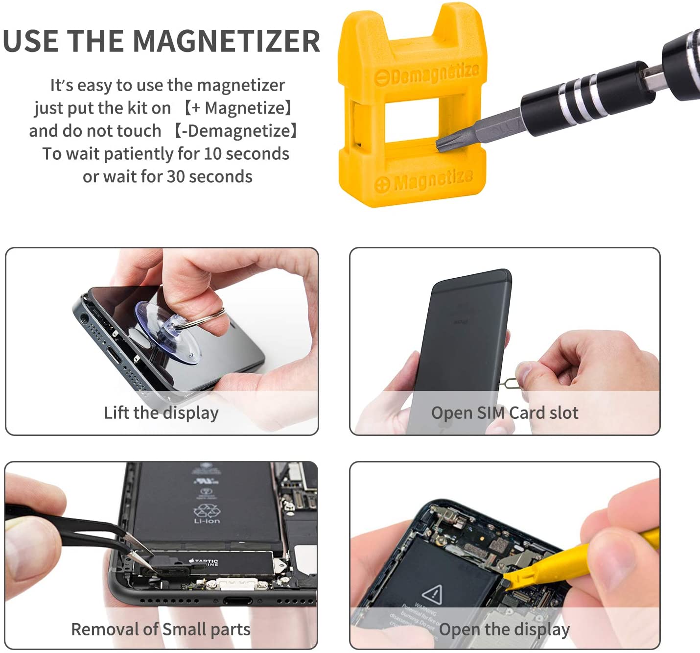 Computer Repair Kit,122 in 1 Magnetic Laptop Screwdriver Kit, Precision Screwdriver Set, Small Impact Screw Driver Set with Case