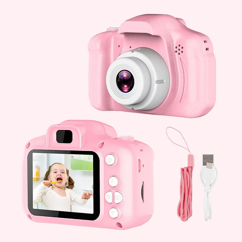 Mini Cartoon Kids Photo Camera 2 Inch HD Screen Children Digital Camera Video Recorder Camcorder Toys For Child Birthday Gift