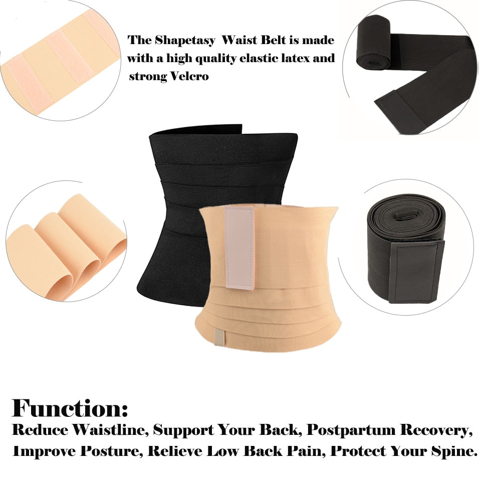 Waist Trainer for Women Snatch Me Up Bandage Wrap Lumbar Waist Support Belt Adjustable Belly Waist Wrap for Women General