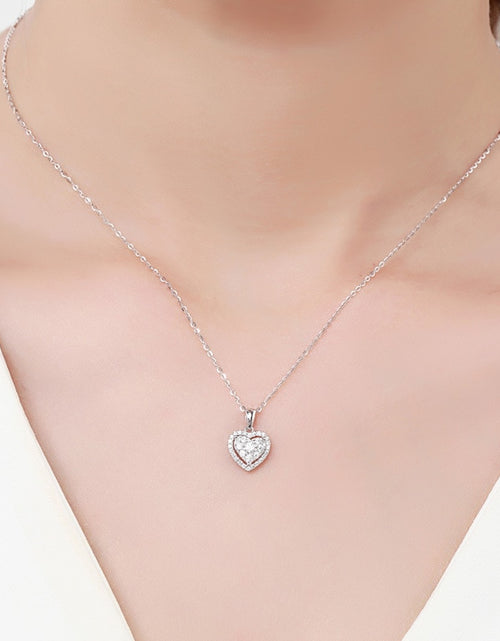 Load image into Gallery viewer, Aesthetic Eternity Love Necklace for Women Inlaid Sparkling Crystal Cubic Zirconia Temperament Elegant Female Jewelry Hot
