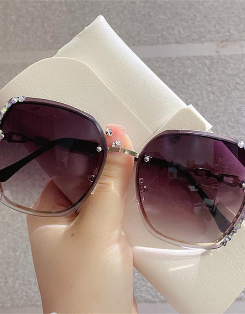 Load image into Gallery viewer, 2022 New Fashion UV400 Sunglasses Women High Quality Rhinestones Big Frame Sun Glasses Outdoor Sport Cycling Glasses Shades
