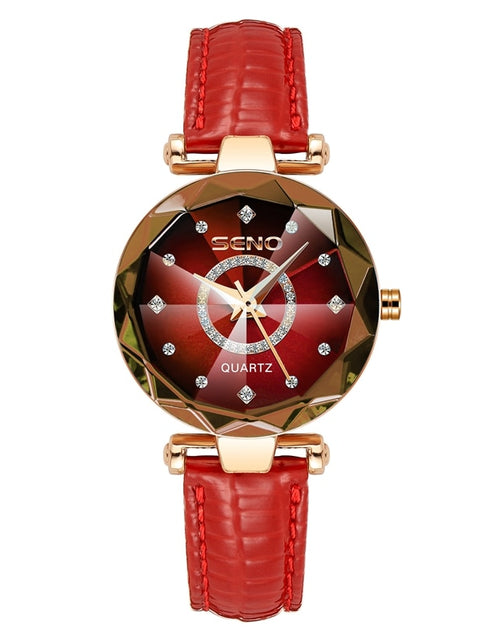 Load image into Gallery viewer, Steel Band Women&#39;s Watch Fashion Crystal Ladies Quartz Relogio Feminino Female Montre Reloj Mujer Zegarek Damski
