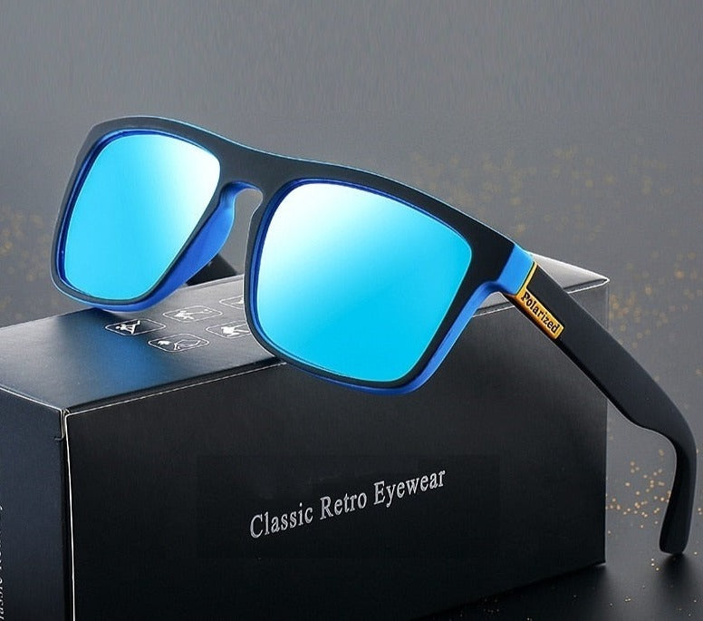 Square Vintage Polarized Sunglasses Men Women Retro Driving Fishing Luxury Brand Designer Sun Glasses UV400 Eyewear