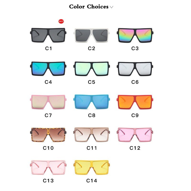 Sunglasses Kids Square Eyeglasses Children Vintage Pink Big Frame Sun Glasses for Girls/Boys Gafas De Sol Mujer