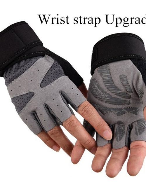 Load image into Gallery viewer, Women Cycling Sports Gloves Highway Mountain Bike Bicycle Thickening Anti-slip Shockproof Gel Pad Bicycle MTB Half Finger Glove
