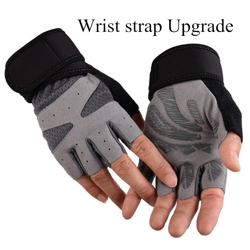 Women Cycling Sports Gloves Highway Mountain Bike Bicycle Thickening Anti-slip Shockproof Gel Pad Bicycle MTB Half Finger Glove