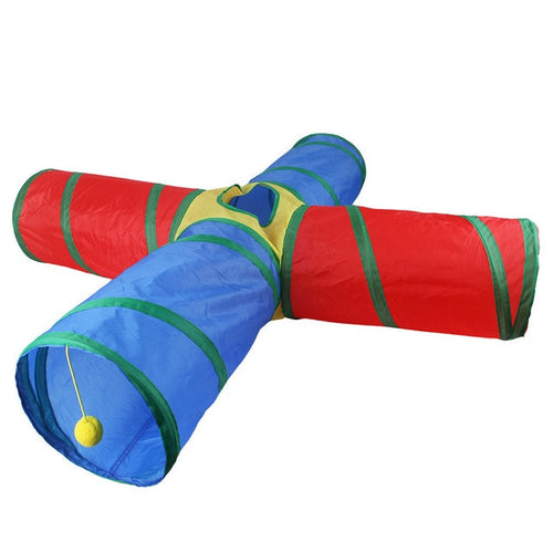 Load image into Gallery viewer, Cats Tunnel Foldable Pet Cat Toys Kitty Pet Training Interactive Fun Toy Tunnel Bored For Puppy Kitten Rabbit Play Tunnel Tube
