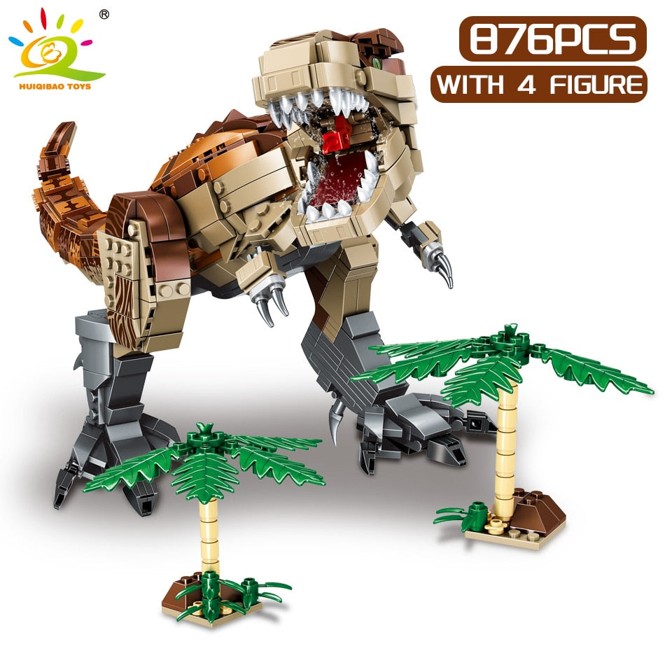 Jurassic Indominus Rex Dinosaur World Model Building Blocks City Triceratops Velociraptor Dino Park Bricks Children Toy