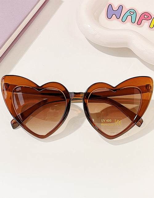 Load image into Gallery viewer, 2023 New Kids Cartoon Heart Sunflower Fruit Rabbit Ears Sunglasses Girls Boy Children Outdoor Round Polarized UV400 Sun Glasses
