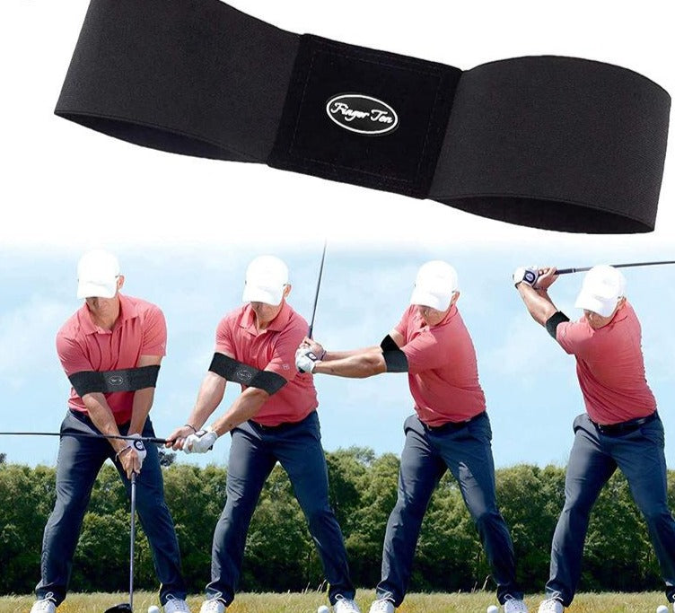 Professional Elastic Golf Swing Trainer Arm Belt Gesture Alignment Training Aid Outdoor Sports For Golf Sports Accessory