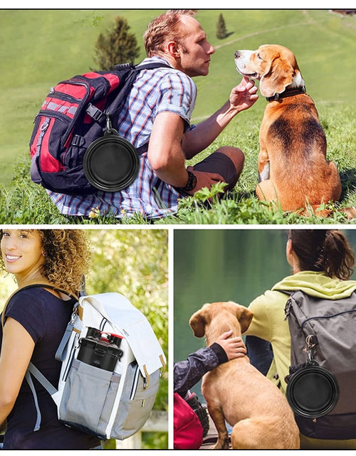 Load image into Gallery viewer, Food Storage Bottle Dog Feeding Bowl Cat Bowl Travel Water Bottle Foldable Silicon Feed Bowl Food Container Feeder for Pet
