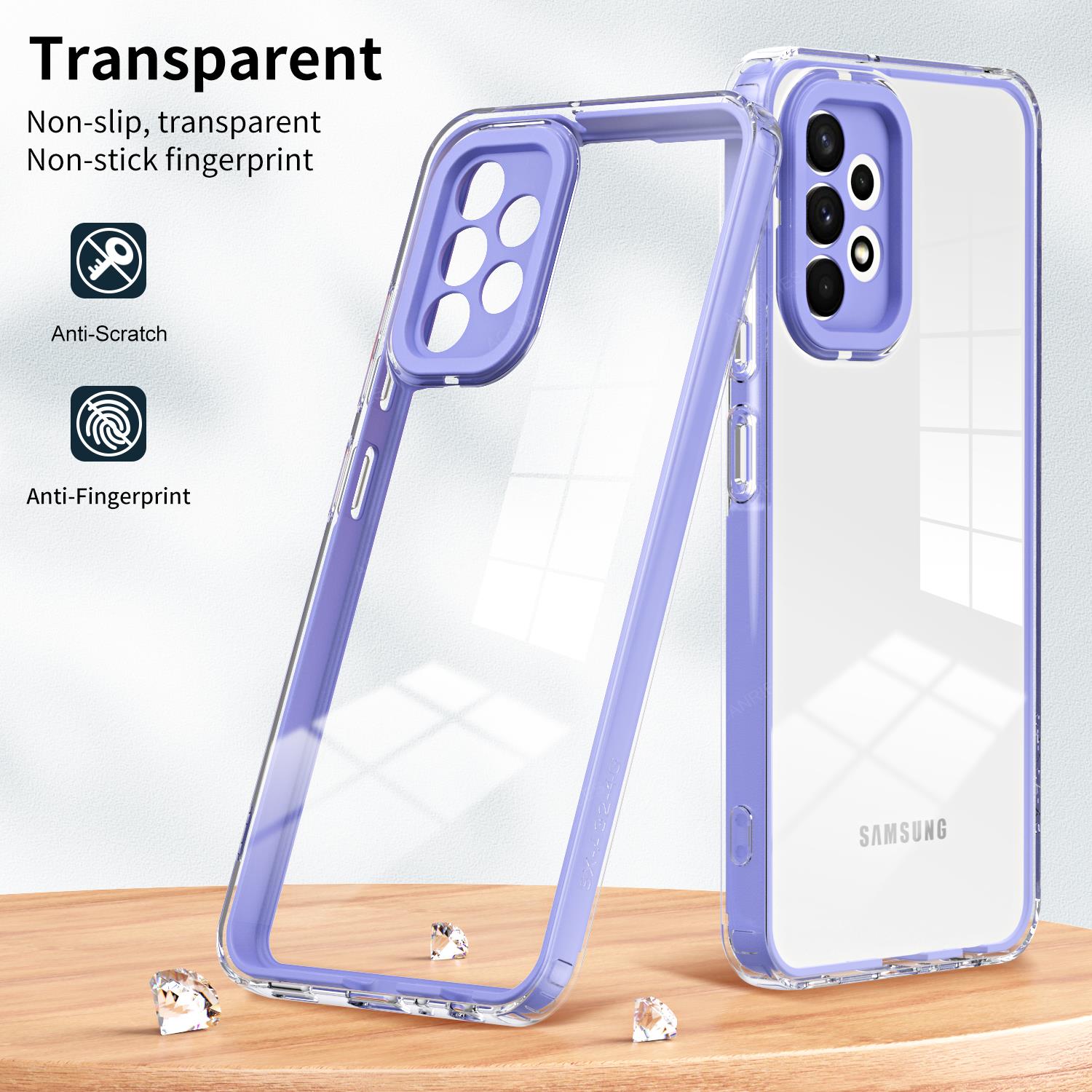 A 52 32 53 13 33 360 ° Shockproof Case For Samsung Galaxy A52 A32 A13 A53 A33 A73 A23 4G 5G 2022 Clear Transparent Airbag Cover