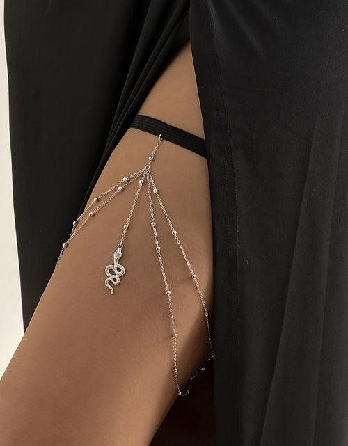 Load image into Gallery viewer, Multi-layer Metal Thigh Chain Sexy Imitation Pearl Leg Chain for Women Bohemian Style Body Chain Personality Leg Jewelry
