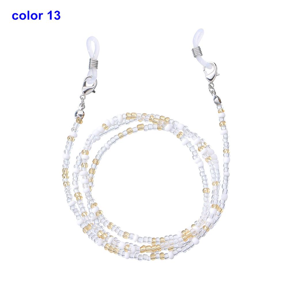 New Anti-Lost Eyeglass Strap Beaded Mask Chain Fashion Reading Glasses Sunglasses Spectacles Holder Neck Cord