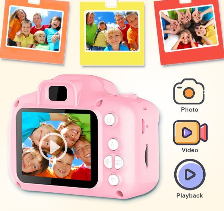 Mini Cartoon Kids Photo Camera 2 Inch HD Screen Children Digital Camera Video Recorder Camcorder Toys For Child Birthday Gift