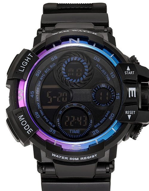 Load image into Gallery viewer, Black Digital Watch for Men Sports Watches Waterproof Outdoor Chronograph Hand Clock G Infantry Shock Student Wristwatch
