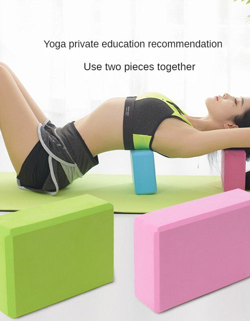 Load image into Gallery viewer, EVA Foam Yoga Block Props Brick Gym Pilates Yoga Column Back Exercise BodyBuilding Fitness Sport Workout Equipment for Home
