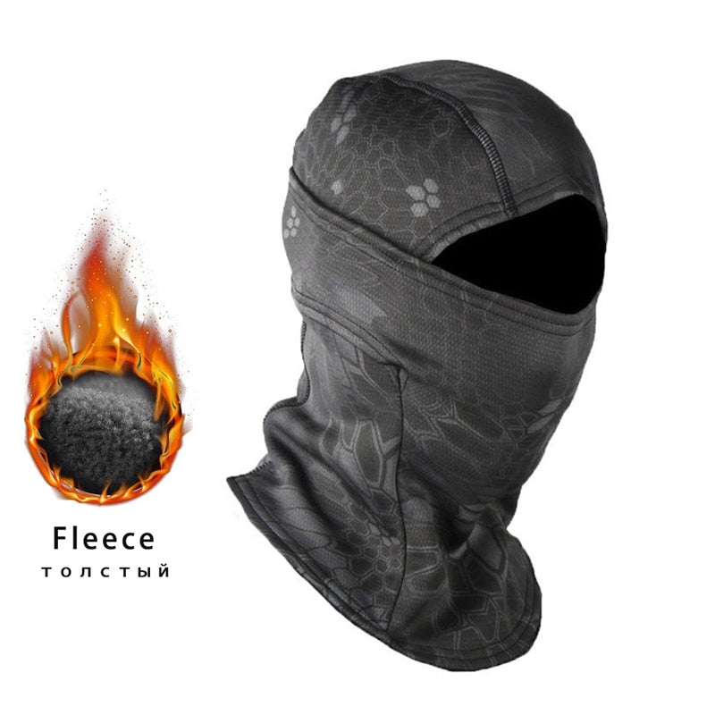 Winter Fleece Tactical Military Balaclava Outdoor Hunting Cycling Hiking Skiing Scarf Snowboard Face Mask Windproof Men Women