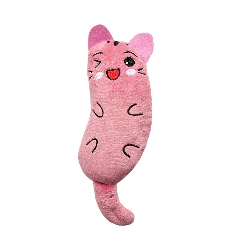 Cute Cat Toys Funny Interactive Plush Cat Toy Mini Teeth Grinding Catnip Toys Kitten Chewing Squeaky Toy Pets Accessories