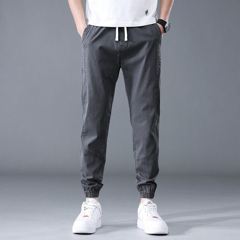 2023 Spring Summer Cotton Jogger Pant Men Pants Harajuku Cargo Jeans Casual Harem Denim Korean Hip Hop Sweatpants Male Trousers