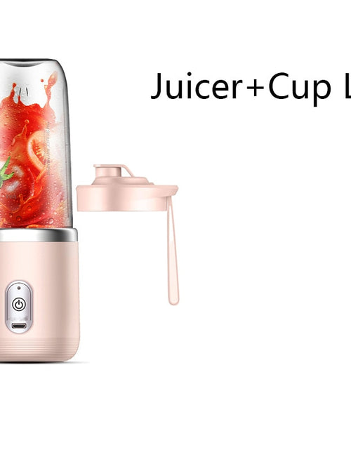 Load image into Gallery viewer, 6 Blades Portable Juicer Cup Juicer Fruit Juice Cup Automatic Small Electric Juicer Smoothie Blender Ice CrushCup Food Processor
