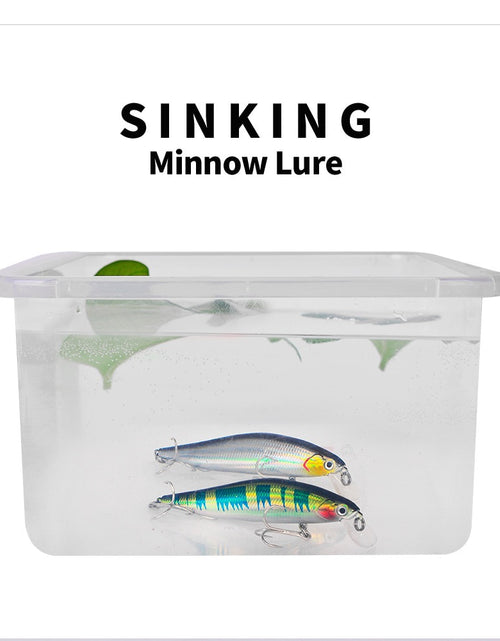 Load image into Gallery viewer, 1pcs Fishing Lure Minnow  Artificial Bait 3D Eyes Plastic Wobblers Tackle Pesca Far-casting Magnet System
