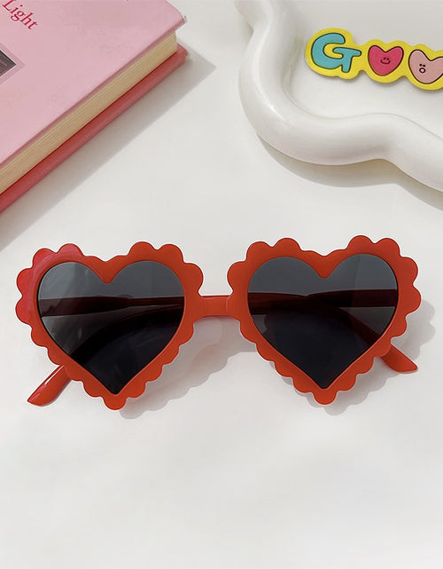 Load image into Gallery viewer, 2023 New Kids Cartoon Heart Sunflower Fruit Rabbit Ears Sunglasses Girls Boy Children Outdoor Round Polarized UV400 Sun Glasses
