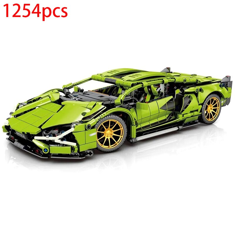 In Stock Racing Car Blocks Famous Car Diy Car Building Blocks Model Toys Bricks For Kids Christmas Gifts