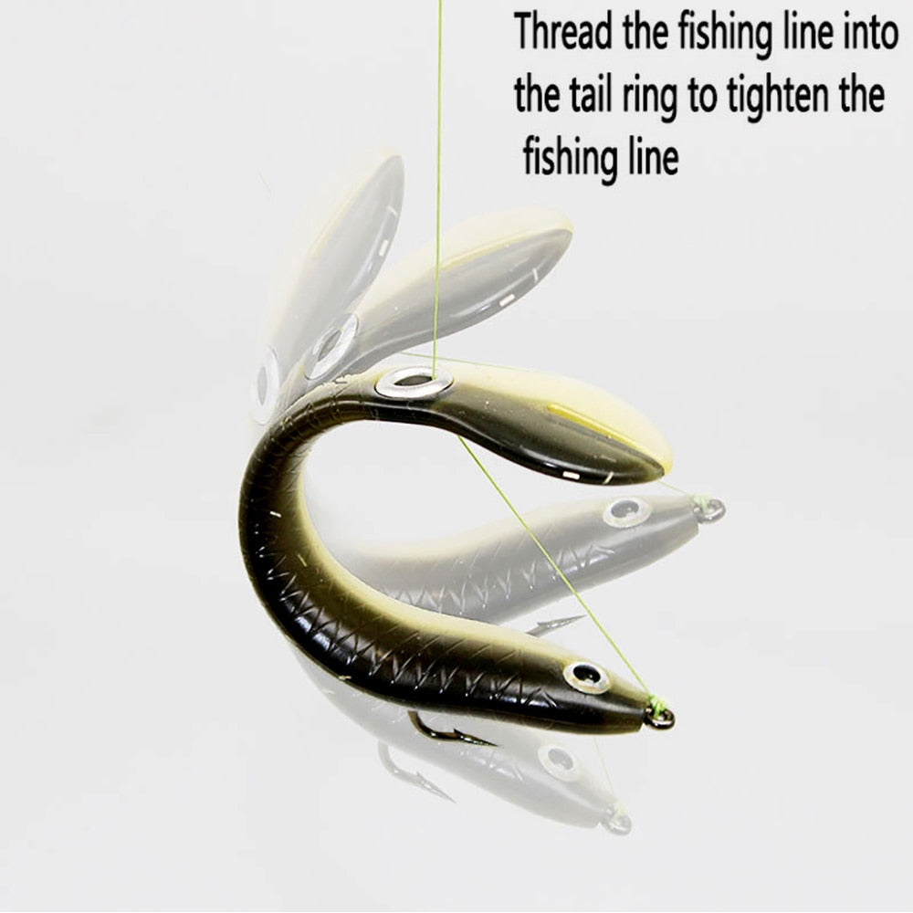 5PCS/Lot Soft Fishing Bait 6g 10cm Wobble Tail Lure Silicone Small Loach Artificial Baits For Bass Pike Fishing With Hook&amp;Box