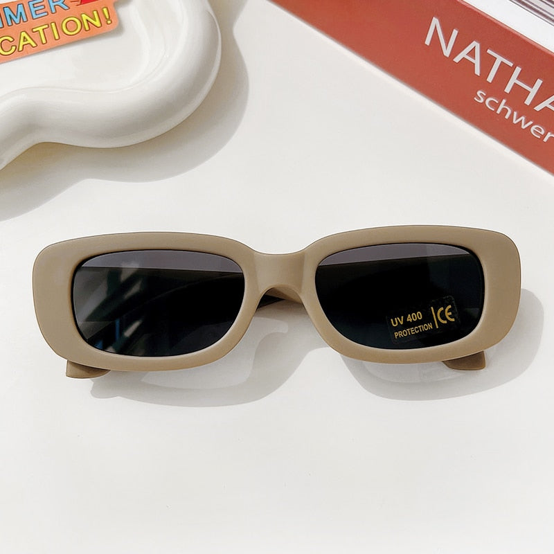 Children Cute Vintage Frosted Rectangle UV400 Sunglasses Outdoor Girls Boys Sweet Sunglasses Protection Classic Kids Sunglasses