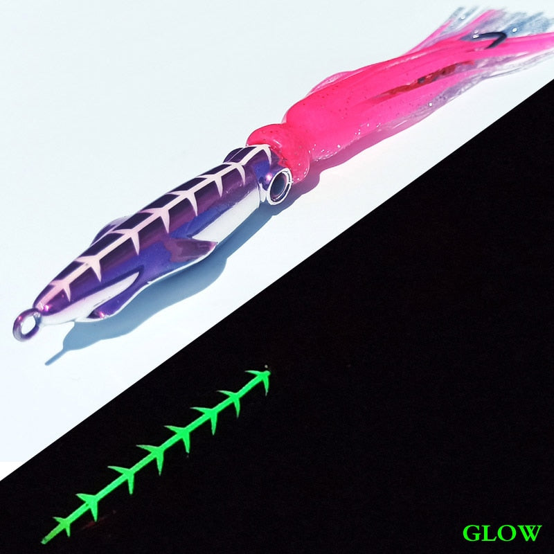 AS 1PC Slow Pitch Jig Wire Bait Inchiku Metal Head Octopus Skirt Fishing Jigging Lure 60g100g120g150g200g Artifial Pesca Leurre