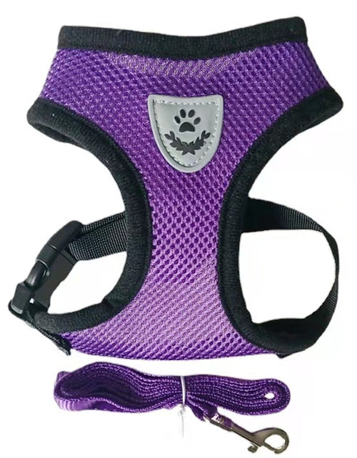 Load image into Gallery viewer, Cat Dog Harness with Lead Leash Adjustable Vest Polyester Mesh Breathable Harnesses Reflective sti for Small Dog Cat accessories
