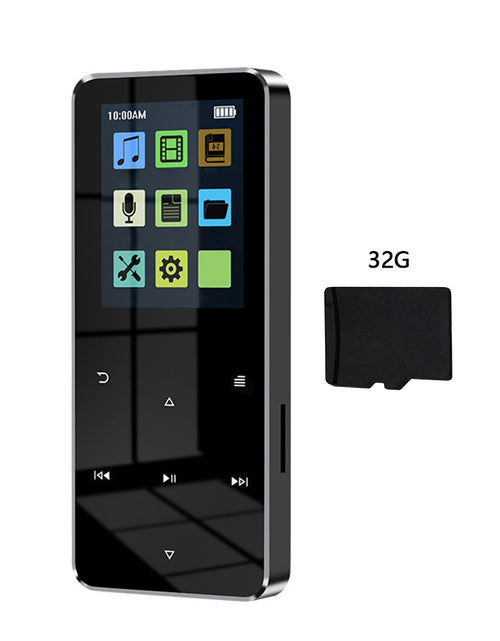 Load image into Gallery viewer, MP4 Player With Bluetooth Built-in Speaker Touch Key FM Radio Video Play E-book HIFI Metal 2.0 Inch Touch MP3 MP4 Music Player
