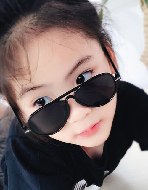 Load image into Gallery viewer, Summer Double Bridge Children&#39;s Aviation Sunglasse Boys Girls Aviat Alloy Frame Mirror Eyeglasses UV400 Eyewear For Kids
