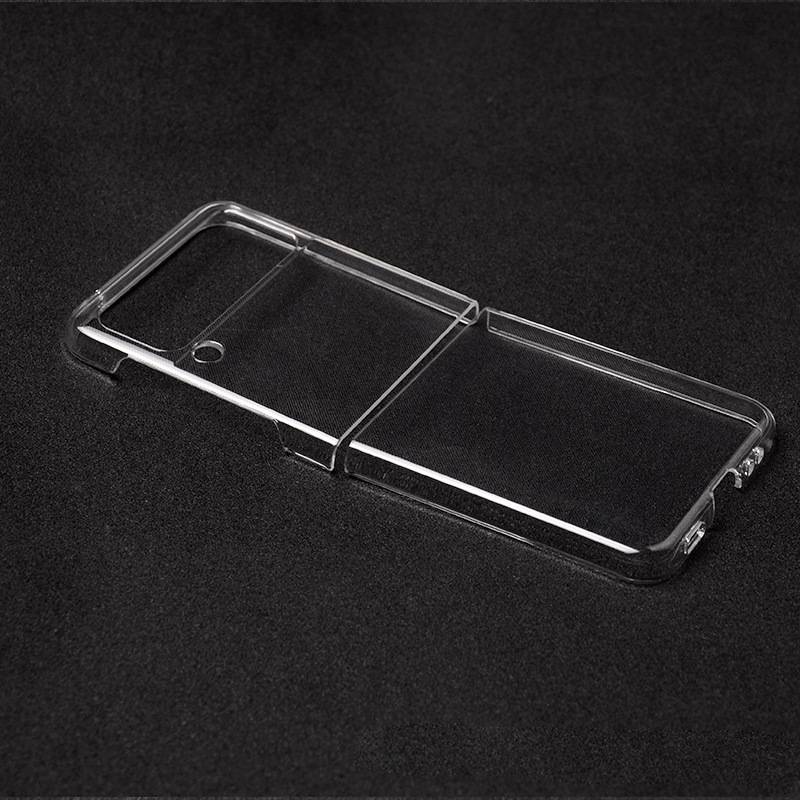 Case For Galaxy Z Flip 3 Flip 4 5G Transparent Hard PC Anti-knock Back Cover For Samsung Galaxy Z Flip3 Flip4 Case Bumper Shell