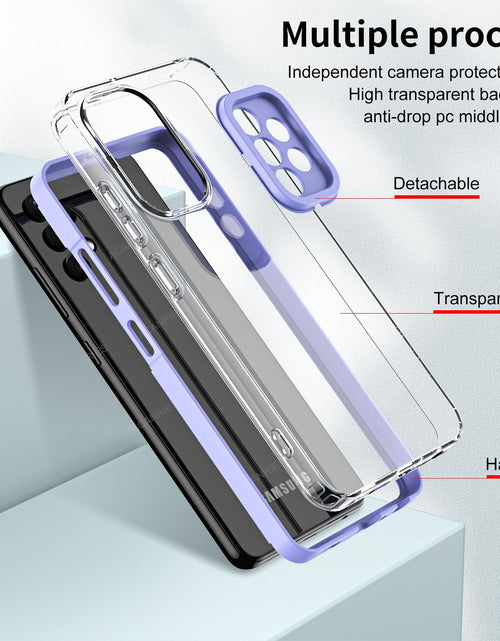 Load image into Gallery viewer, A 52 32 53 13 33 360 ° Shockproof Case For Samsung Galaxy A52 A32 A13 A53 A33 A73 A23 4G 5G 2022 Clear Transparent Airbag Cover
