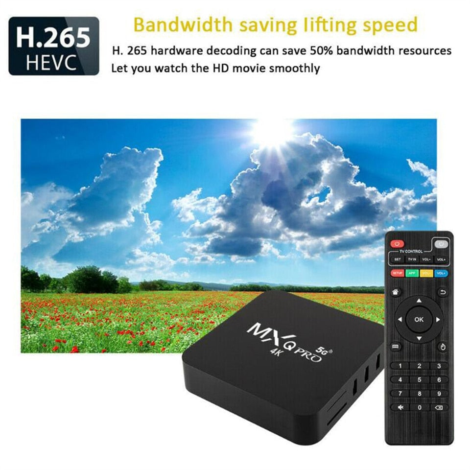 Android 11.0 TV Box S905L 4K 2.4G&amp;5G WiFi 8GB RAM 128GB ROM Google Play Youtube Media Player Set Top Box