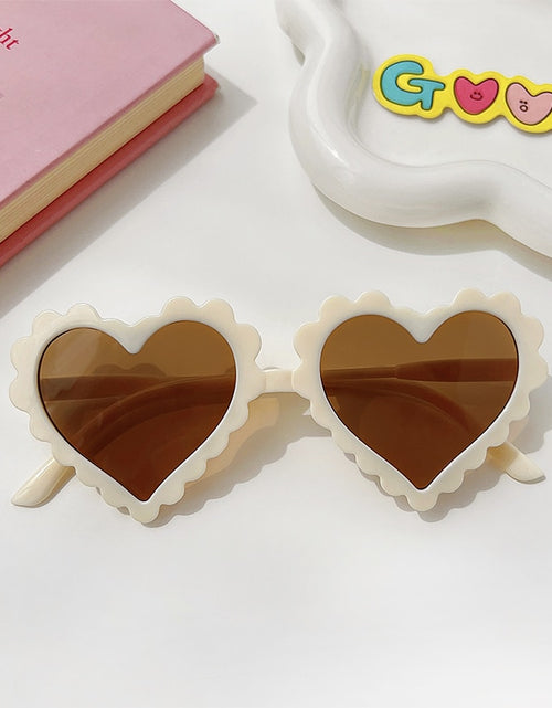 Load image into Gallery viewer, 2023 New Kids Cartoon Heart Sunflower Fruit Rabbit Ears Sunglasses Girls Boy Children Outdoor Round Polarized UV400 Sun Glasses
