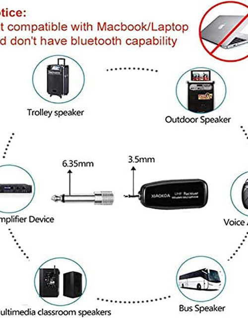 Load image into Gallery viewer, Wireless Microphone Headset UHF Wireless Mic Headset and Handheld 2 in1 160 ft Range for Voice Amplifier, Stage Speakers, Teach
