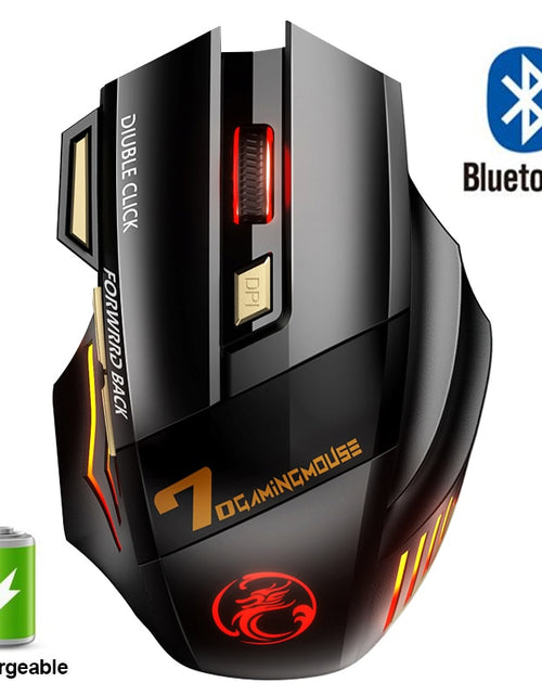 Load image into Gallery viewer, Rechargeable Wireless Mouse Bluetooth Gamer Gaming Mouse Computer Ergonomic Mause With Backlight RGB Silent Mice For Laptop PC
