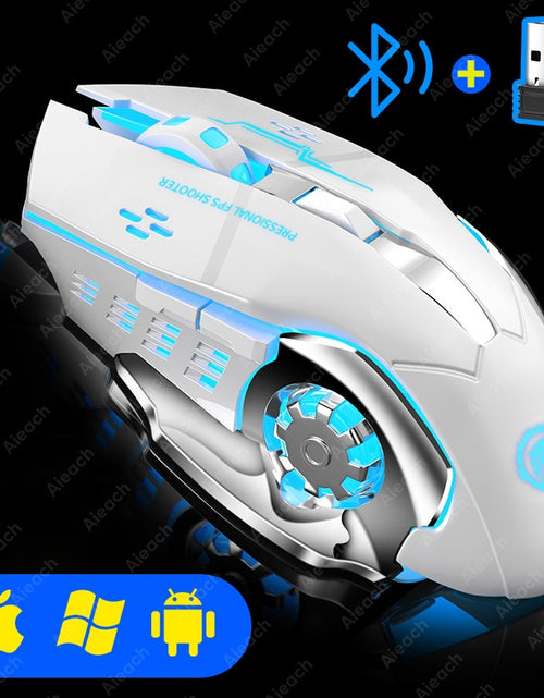 Load image into Gallery viewer, Rechargeable Wireless Mouse Gaming Computer Silent Bluetooth Mouse USB Mechanical E-Sports Backlight PC Gamer Mouse For Computer
