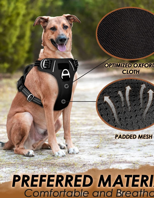 Load image into Gallery viewer, No Pull Dog Harness No Choke Easy Control Handle Reflective Pet Harness 2 Leash Clips Adjustable Soft Padded Dog Vest
